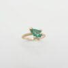 Emerald ring with twig setting - Afbeelding 6
