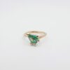 Emerald ring with twig setting - Afbeelding 5