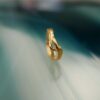 Golvende ring handgemaakt in verguld zilver - Afbeelding 2